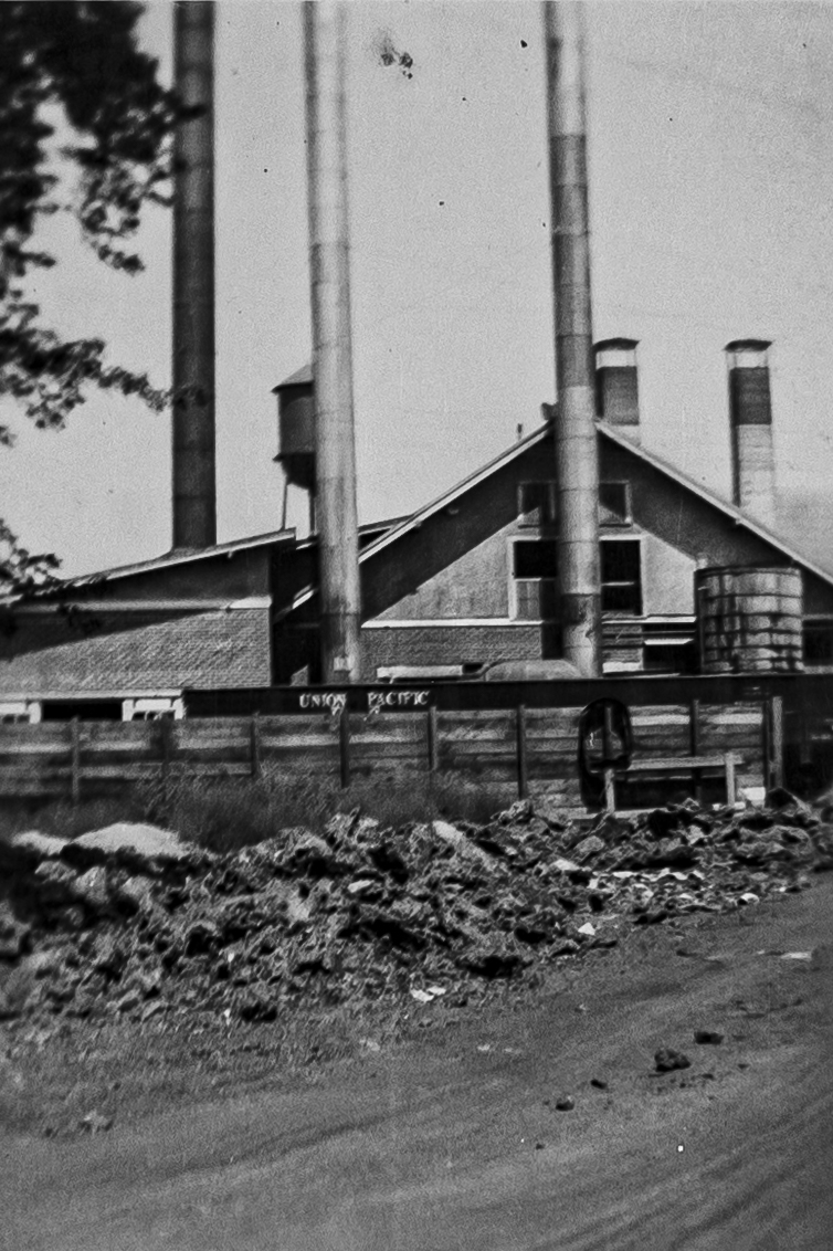 Union Pacific Train Passes the Meridian Creamery