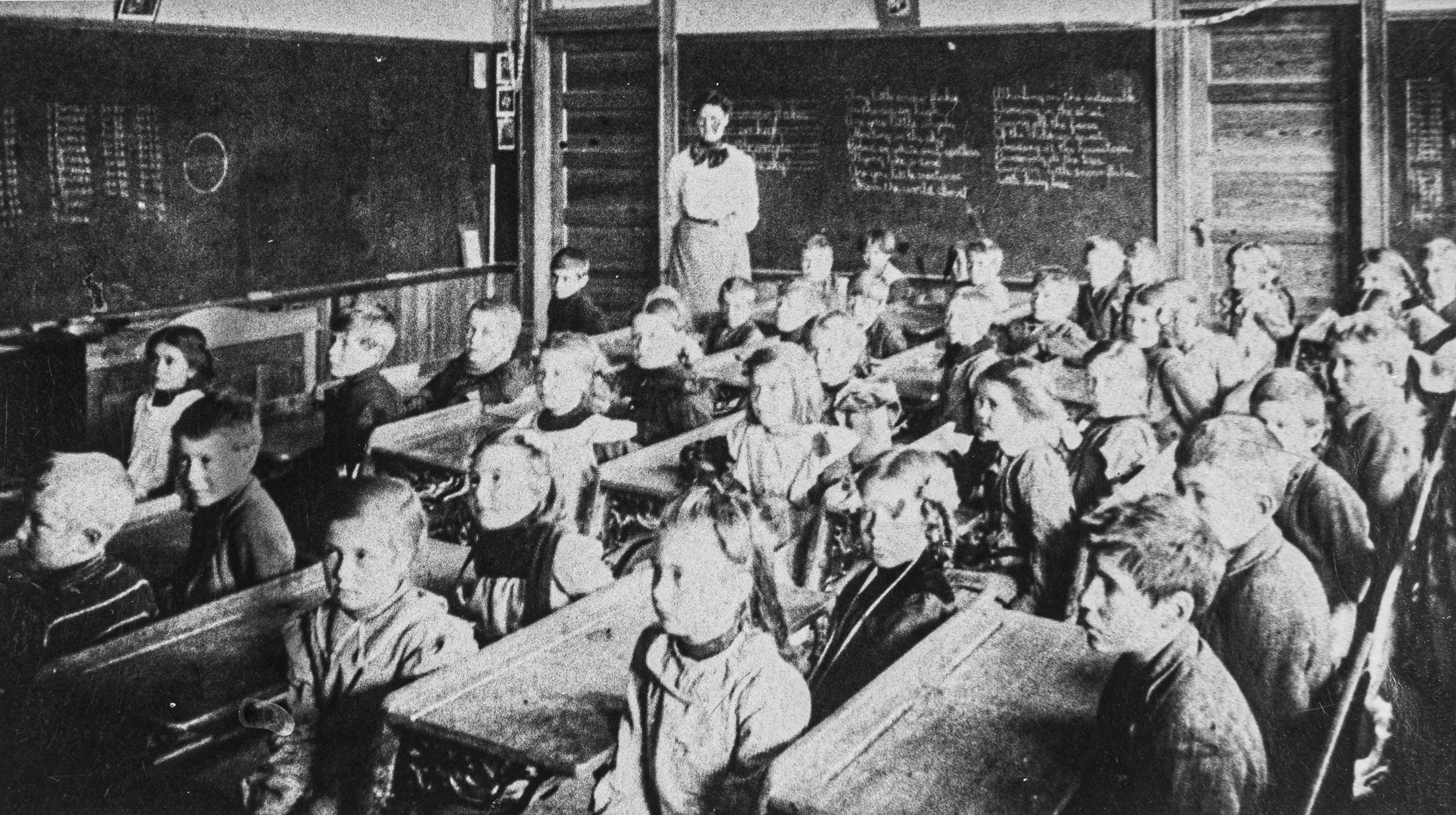 Fourth Graders in school